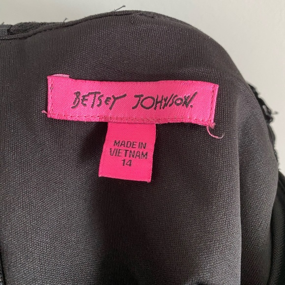 Betsey Johnson Black Dress Size 14 New With Tag - Picture 5 of 9